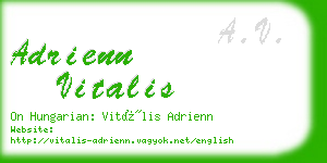 adrienn vitalis business card